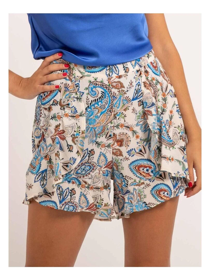 Short fluide motifs XADO Bleu