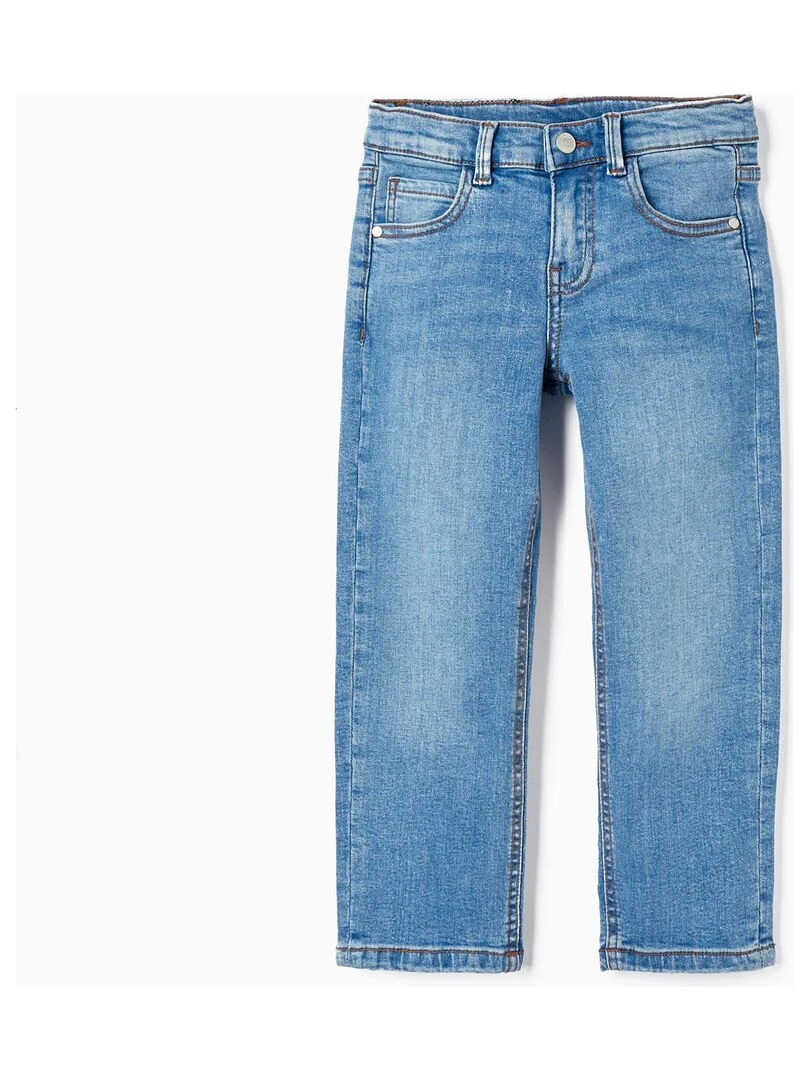 Pantalon en Denim en Coton pour Garçon NO DRAMA IN THE BAHAMAS Bleu clair