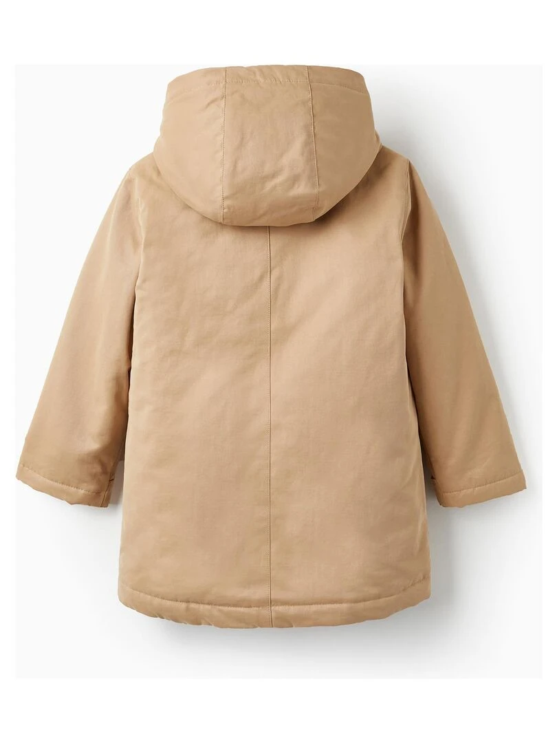 Ensemble 3 en 1 de Parka + Gilet Amovible pour Garçon   Beige