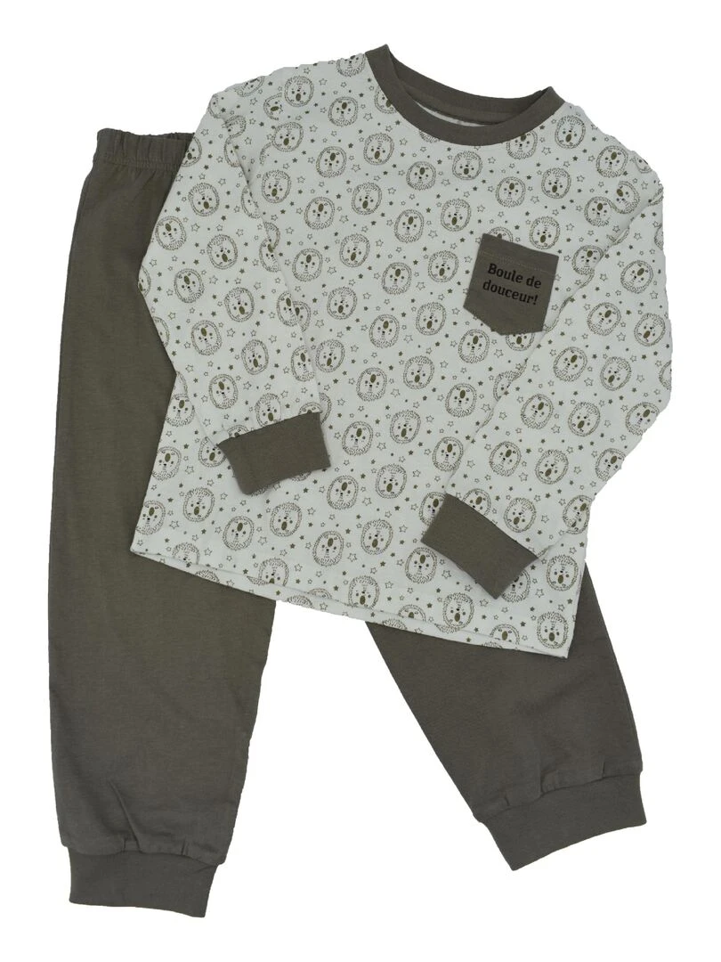 Pyjama 'bpp2 Demain' 'doo&bo' Gris