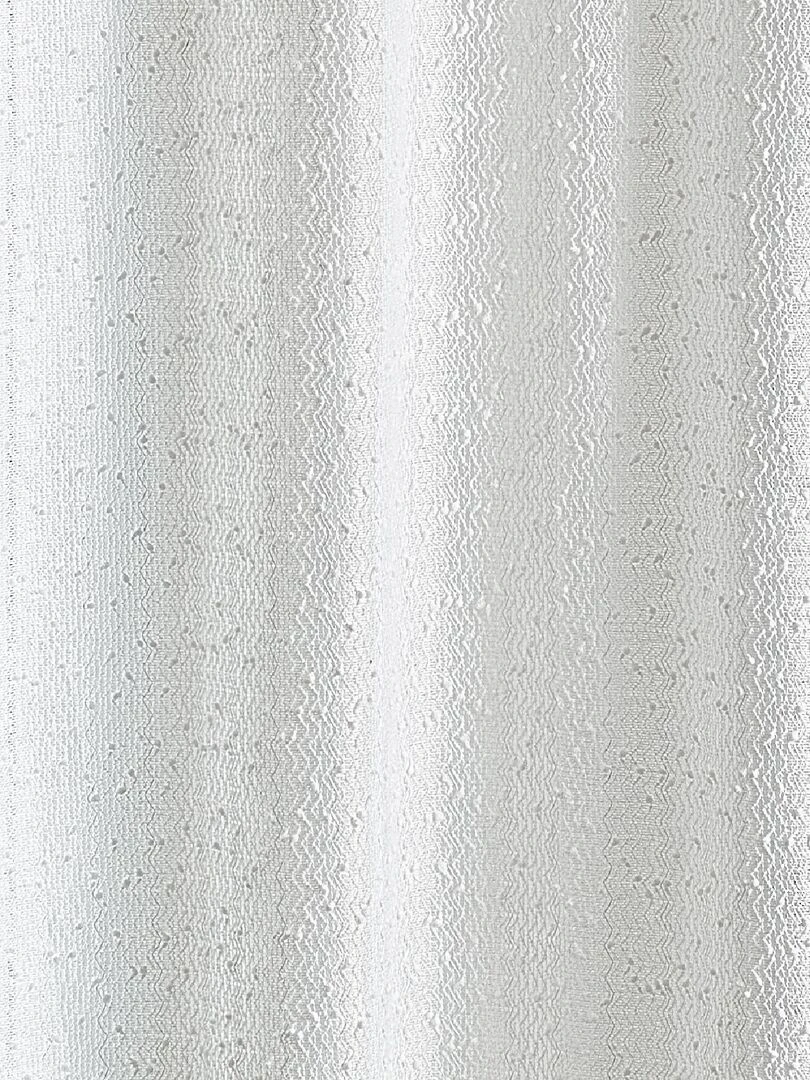 Voilage uni       Effet bouclettes   Blanc