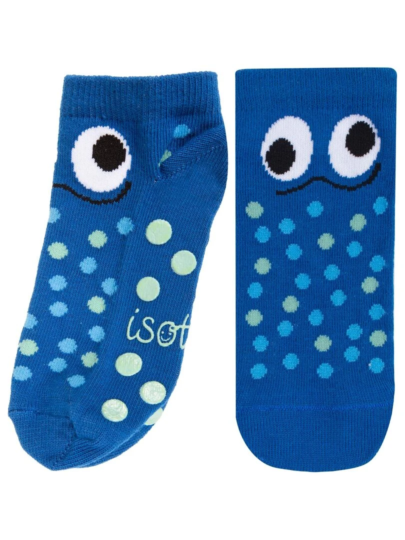 Chaussettes antidérapantes Monstre bleu 27/34 Bleu