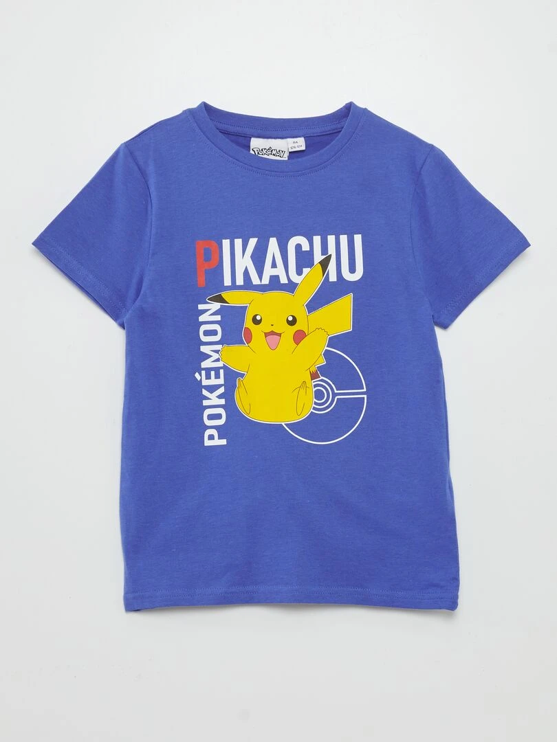 T shirt 'Pokémon' manches courtes bleu