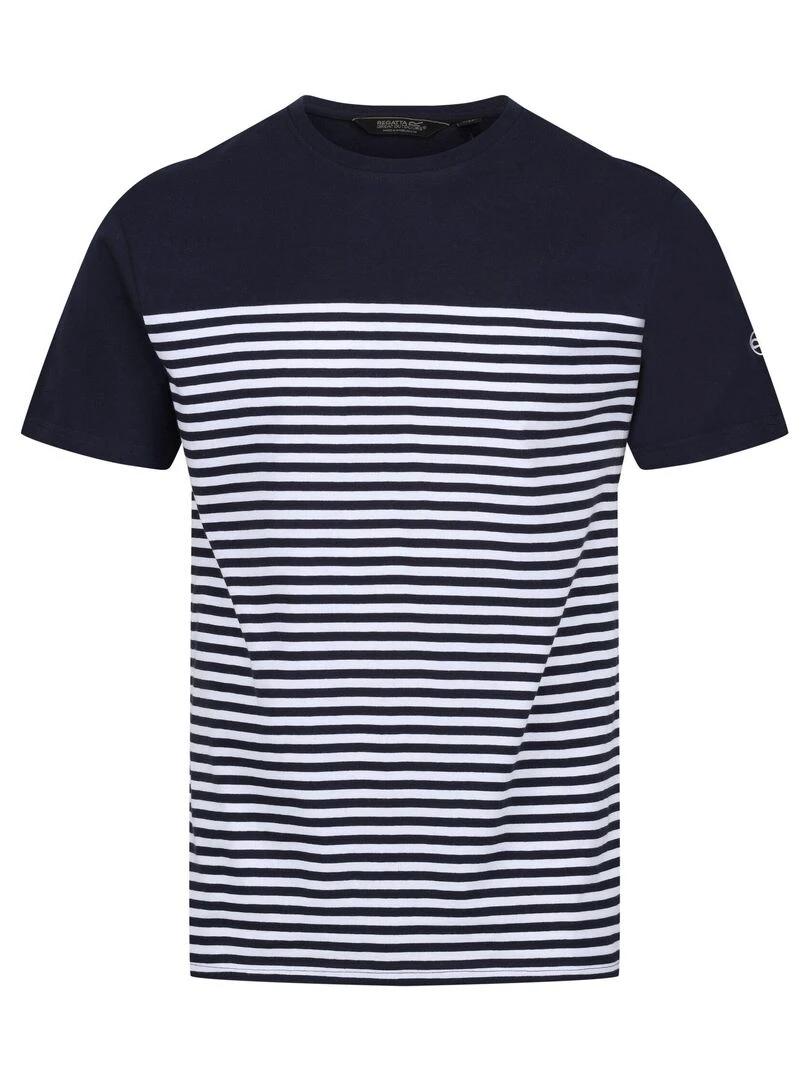 Regatta T shirt SHOREBAY Bleu Bleu marine Blanc