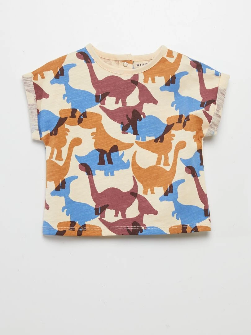 T shirt à manches courtes imprimé Multicolore