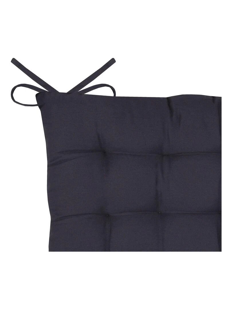 Galette de chaise unie et classique   gris anthracite