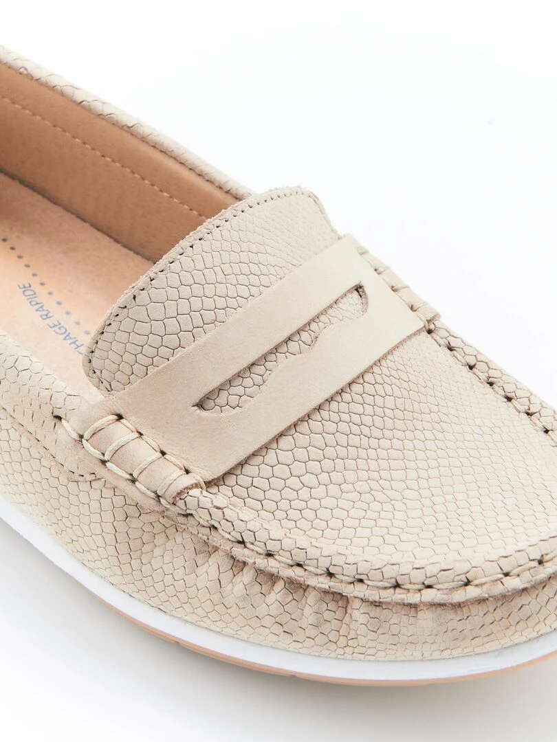 Mocassins aspect python Climatyl   Damart   Taupe