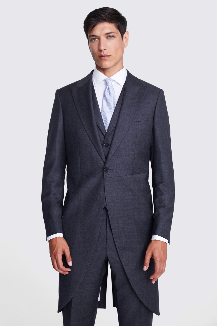 Italian Tailored Fit Grey Sharkskin Jacket Buy Online at Moss