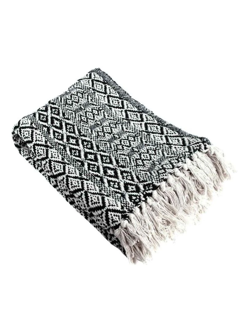 Plaid Ethnossia Noir Noir