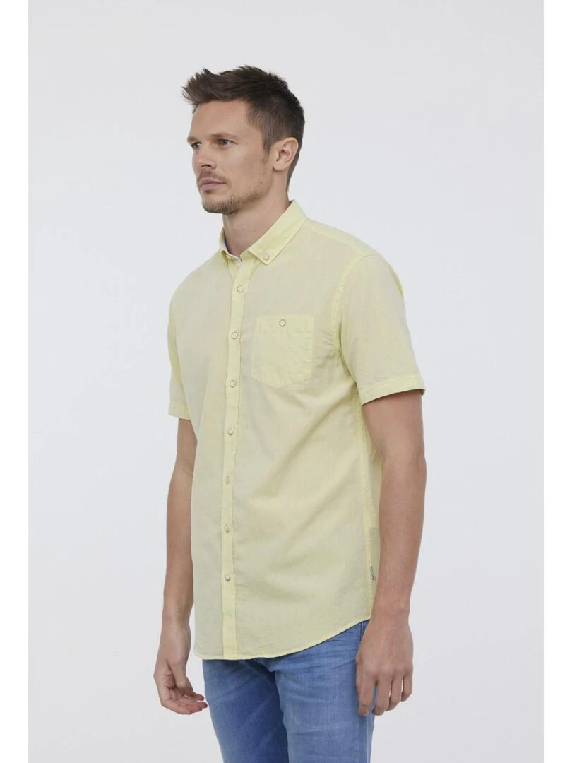 Lee Cooper   Chemise manches longues coton regular DOLANO   Jaune