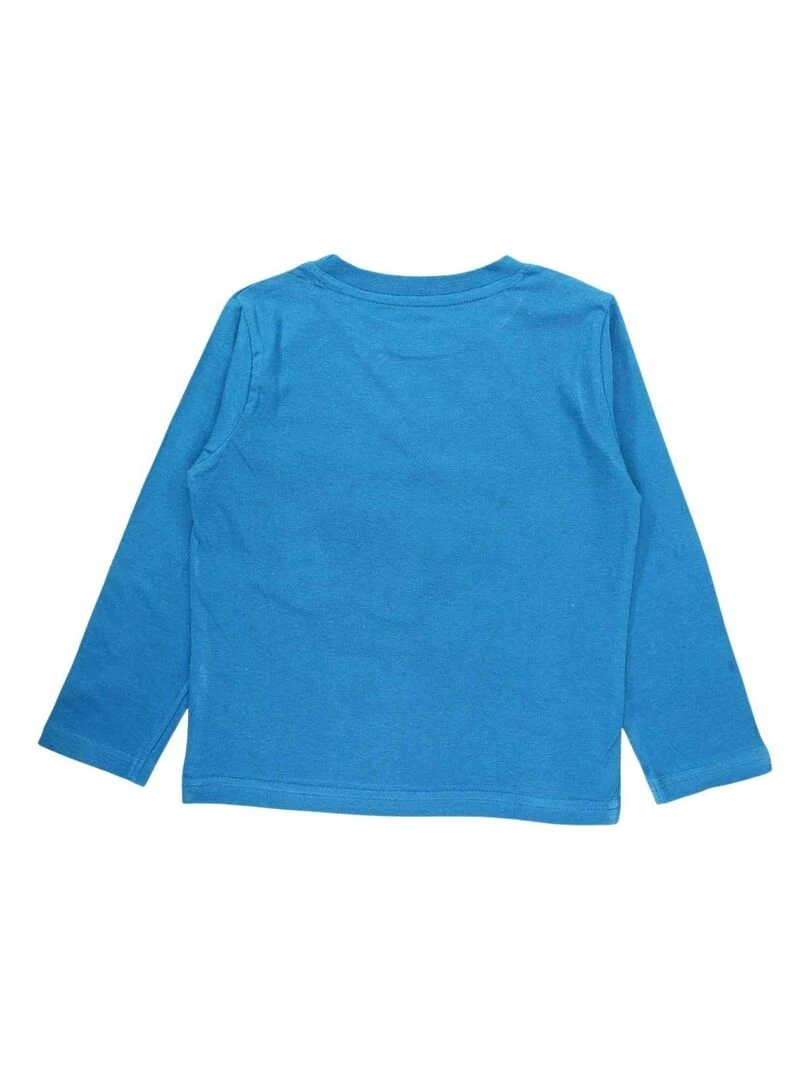 Sonic   T shirt garçon imprimé Sonic en coton   Bleu