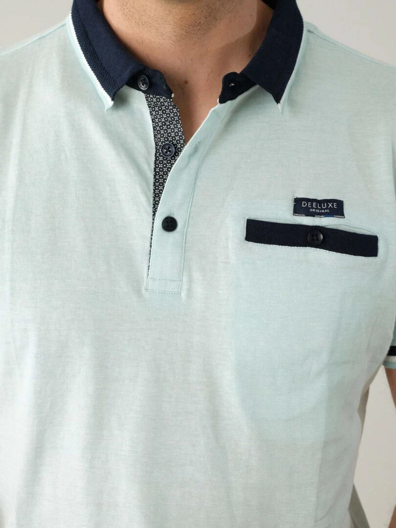 Polo en jersey pour homme 'Deeluxe'   Bleu Bleu
