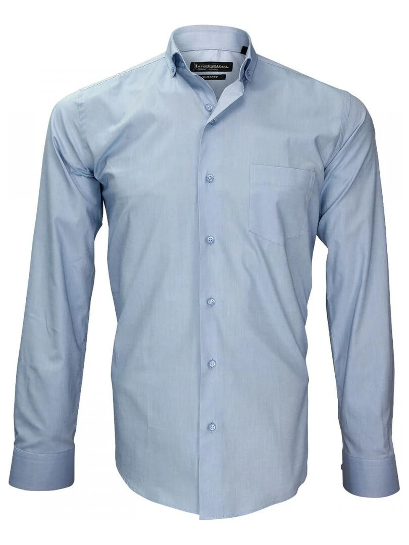 Chemise tissu pinpoint PRESTIGE Bleu