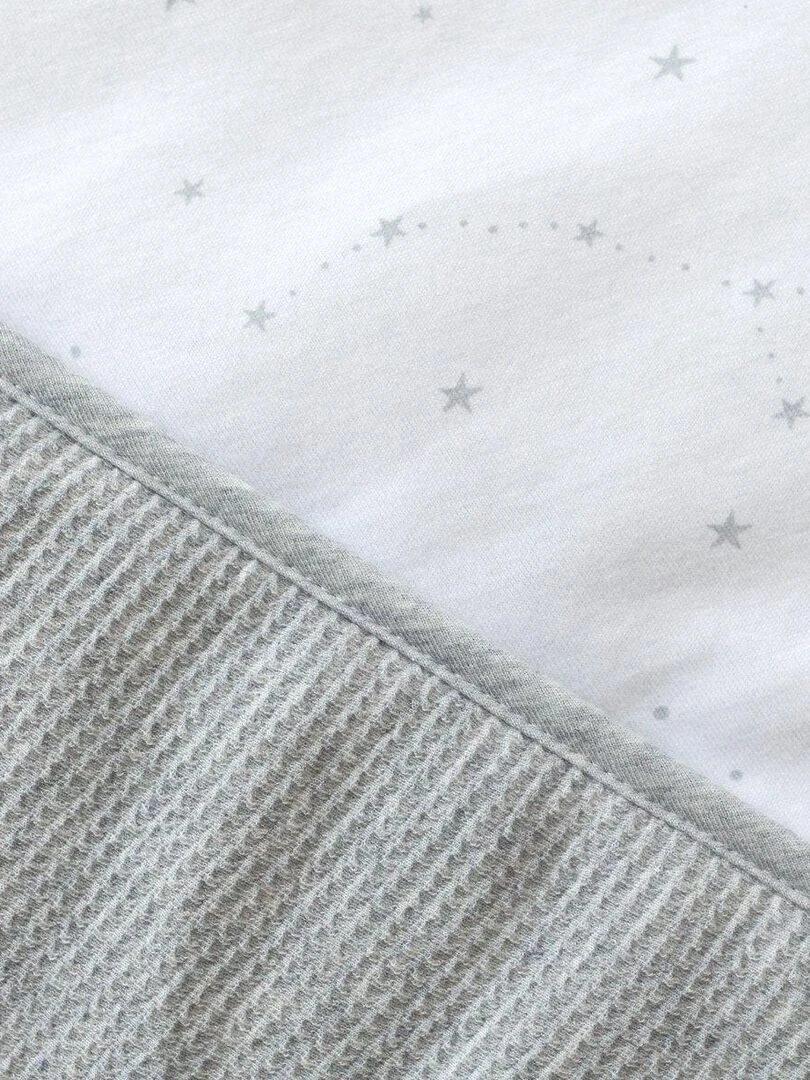 Gigoteuse naissance en coton blanc imprimé   SAUTHON   Blanc Bleu