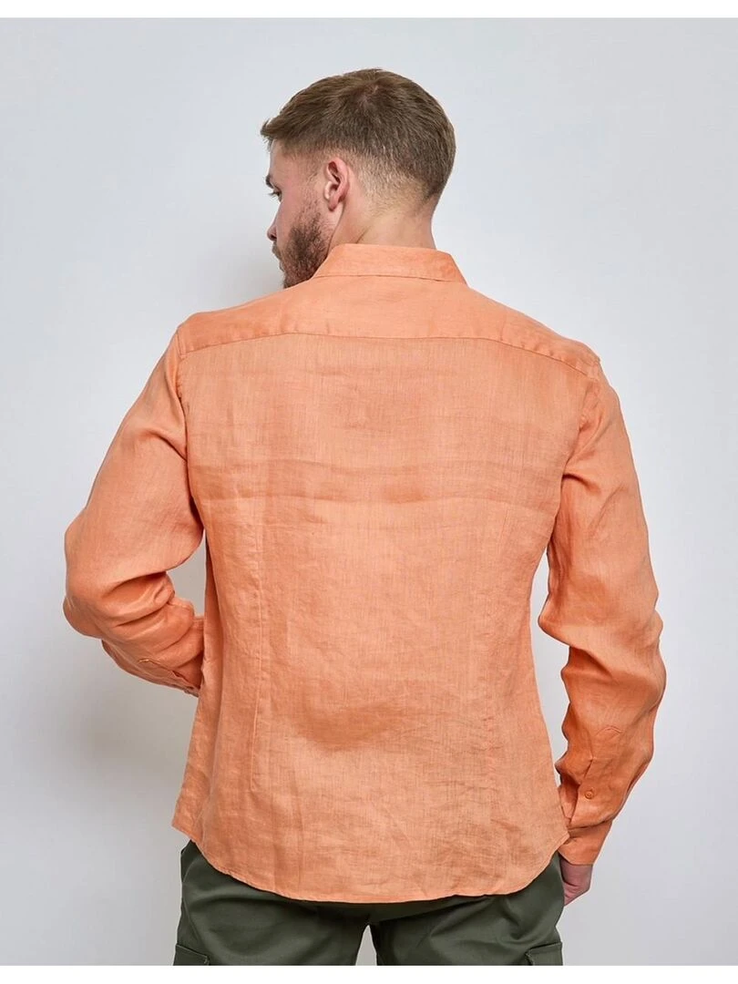 Chemise Lin Kebello   Orange