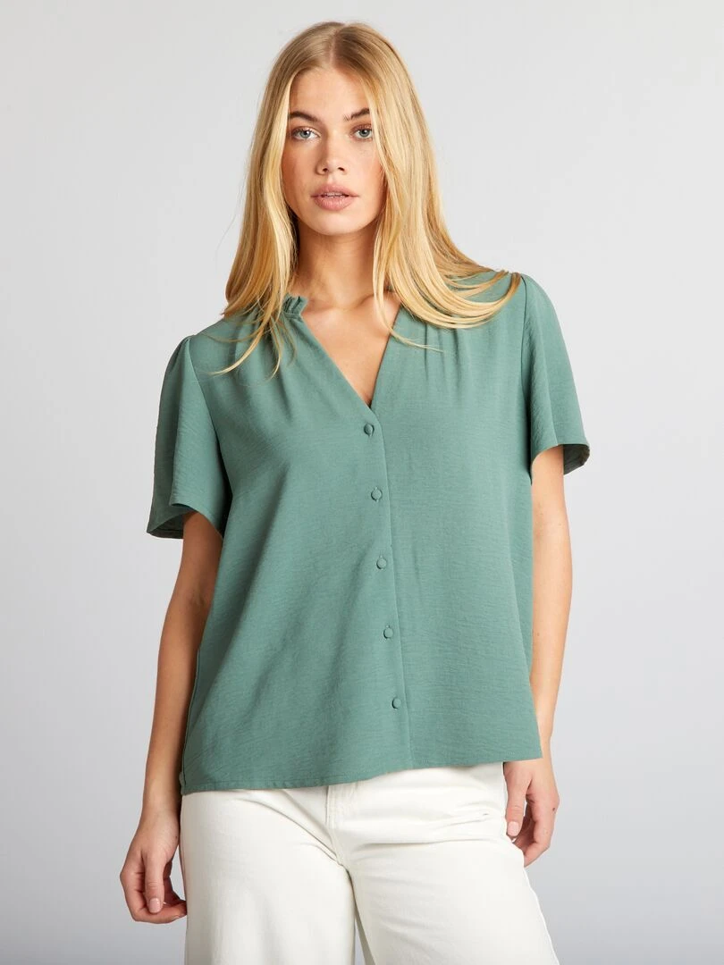 Blouse fluide   Vert