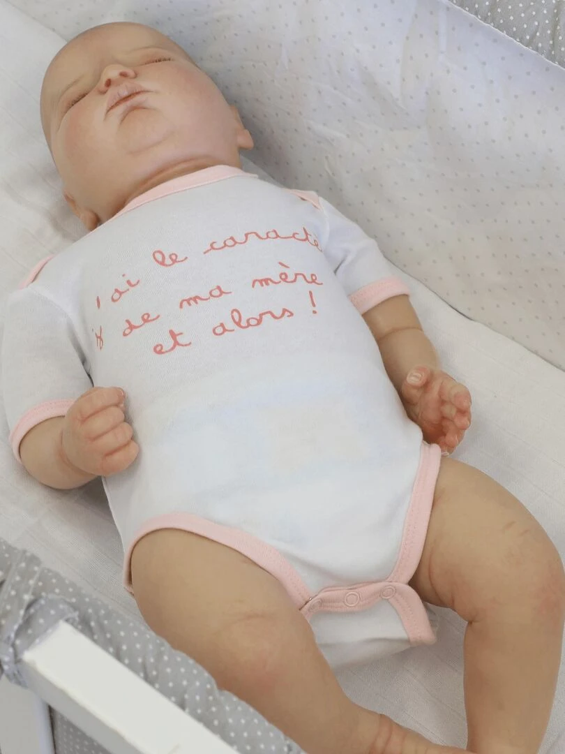 Body manches courtes pour fille Blanc