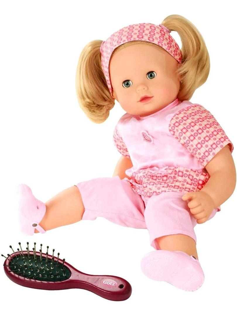 Poupée Maxy Muffin 42 cm cheveux blonds avec tenue rose et brosse N/A