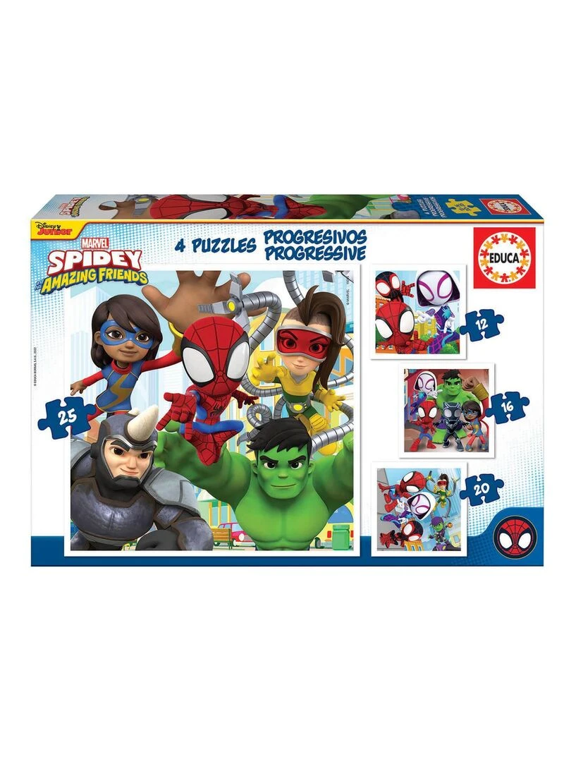 Puzzles progressifs de 12 à 25 pièces : Spidey et ses incroyables amis N/A