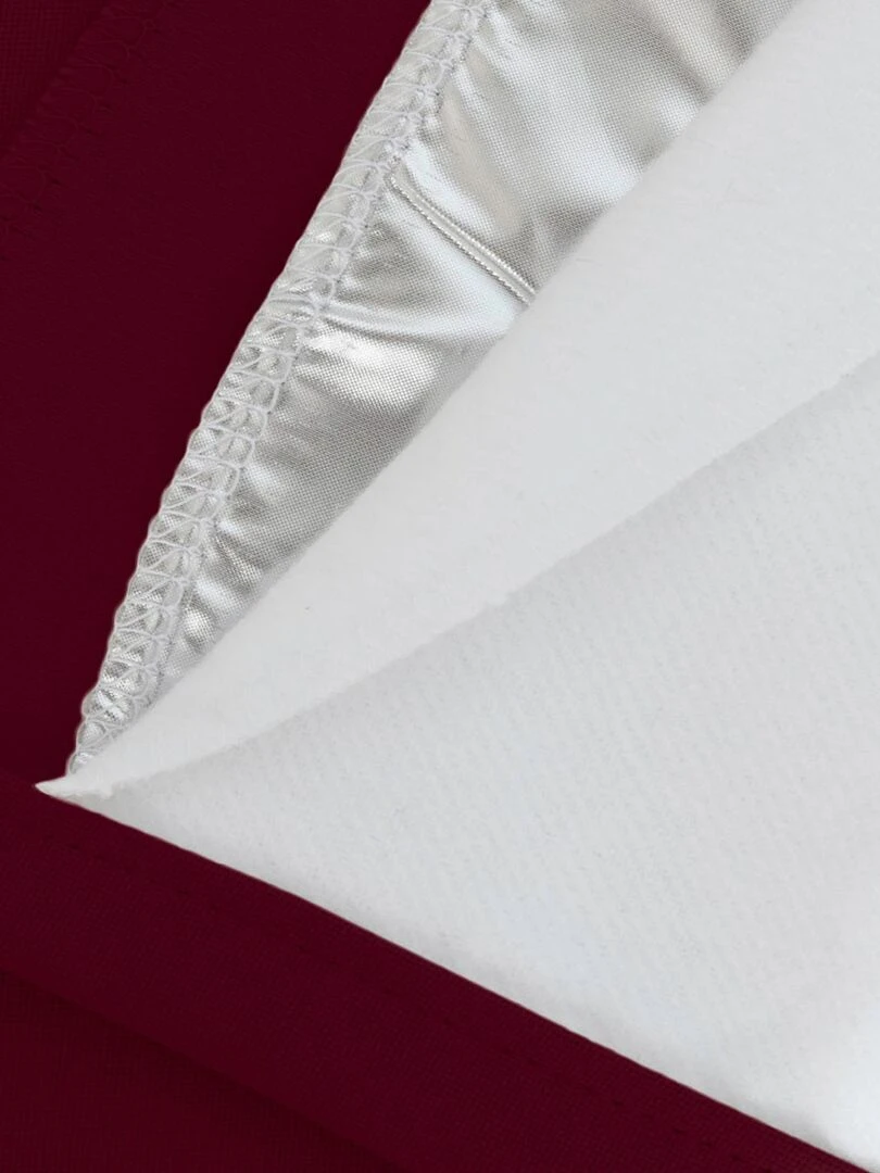 Rideau Grande hauteur Phonique Thermique et Occultant "Moondream"   Rouge foncé