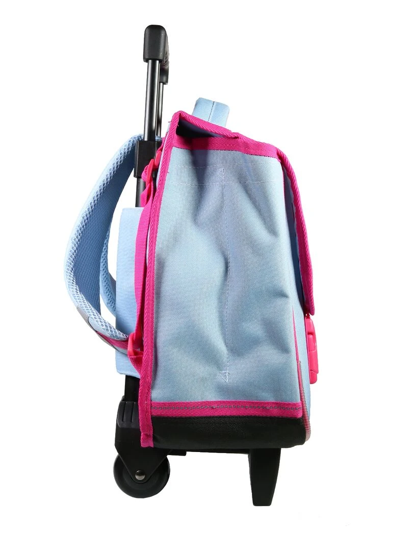 BAGTROTTER Cartable à roulettes 38 cm Lili Lou Chat Rose   Rose