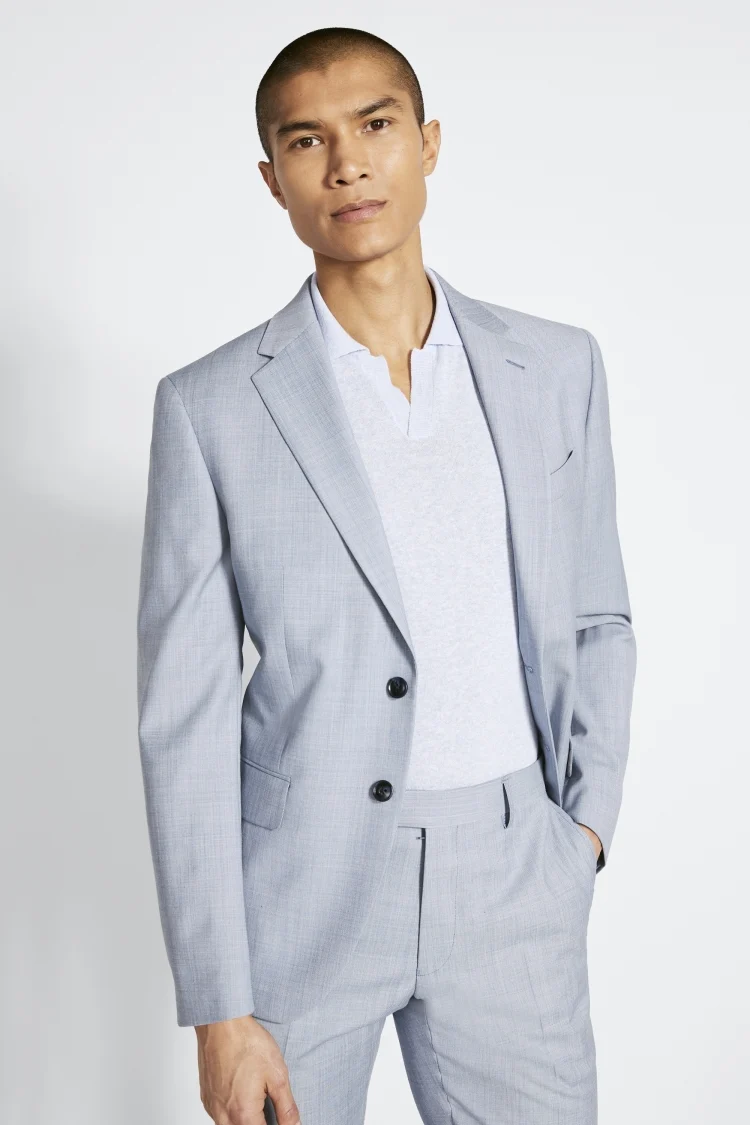 Slim Fit Grey Clementine Check Jacket    Buy Online at Moss