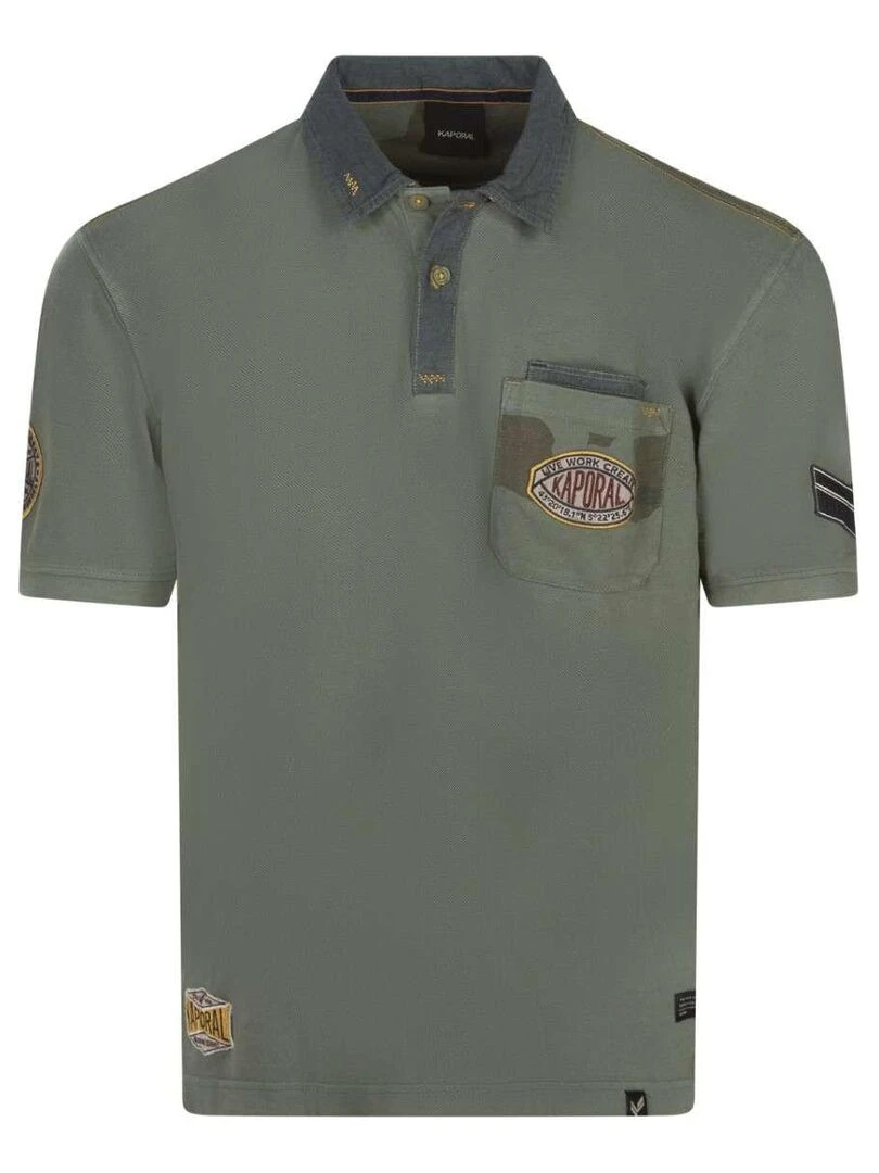 KAPORAL Polo en maille piqué Kaki