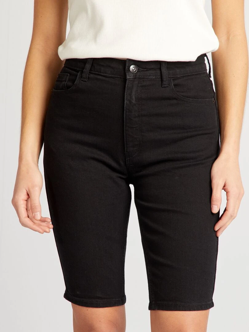 Bermuda en jean Noir