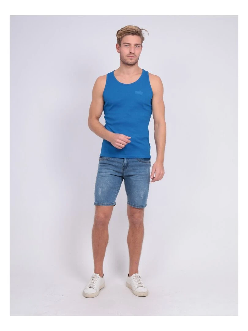 Débardeur pur coton organique WILFRIED III   Bleu roi