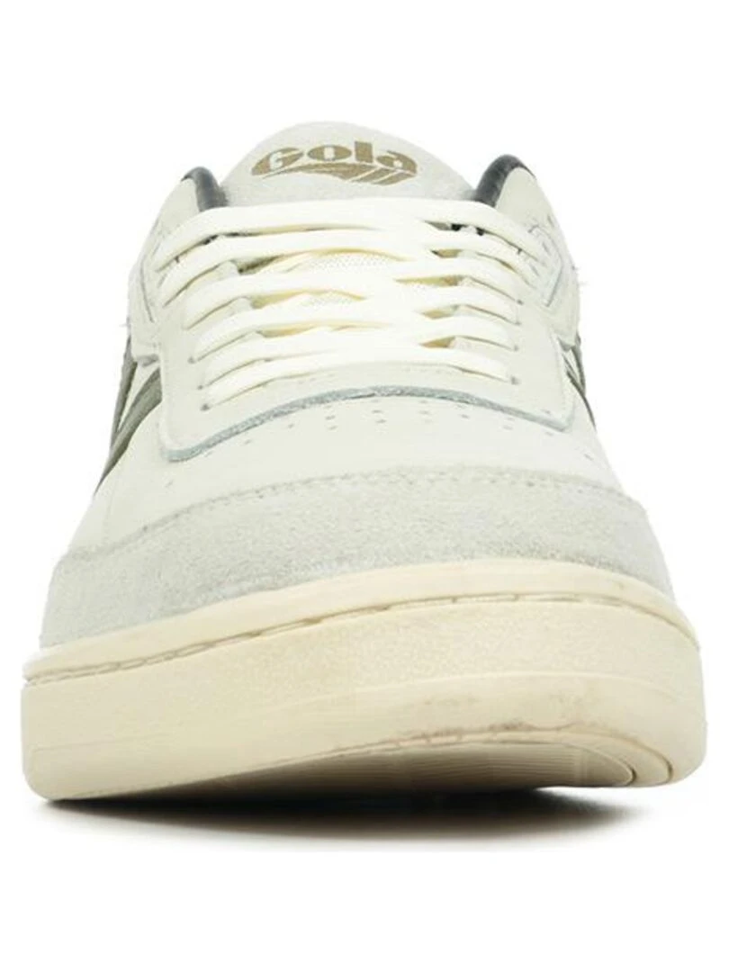 Baskets Gola Contact Leather   Blanc Kaki