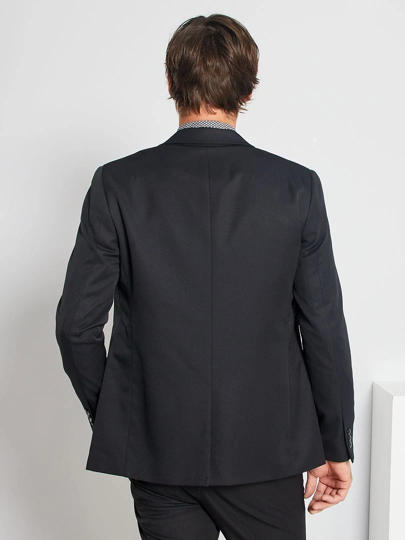 Veste de costume regular en twill   noir