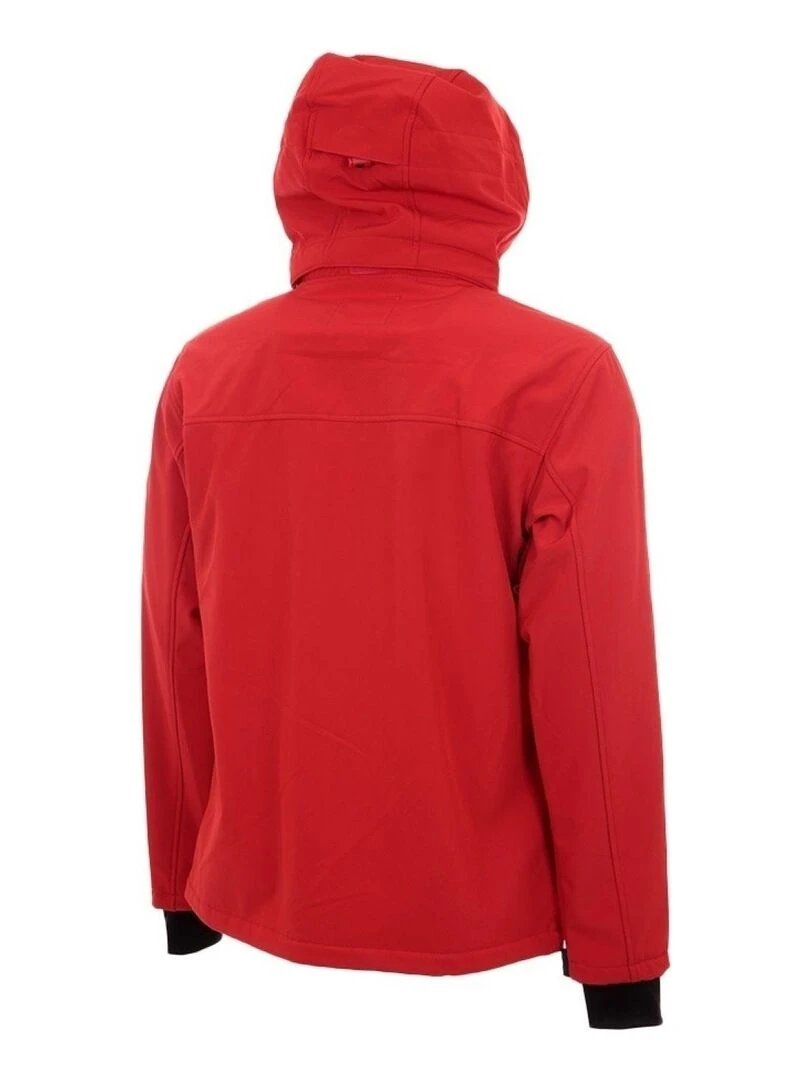 Blouson softshell garçon ECETOM VENT DU CAP Rouge