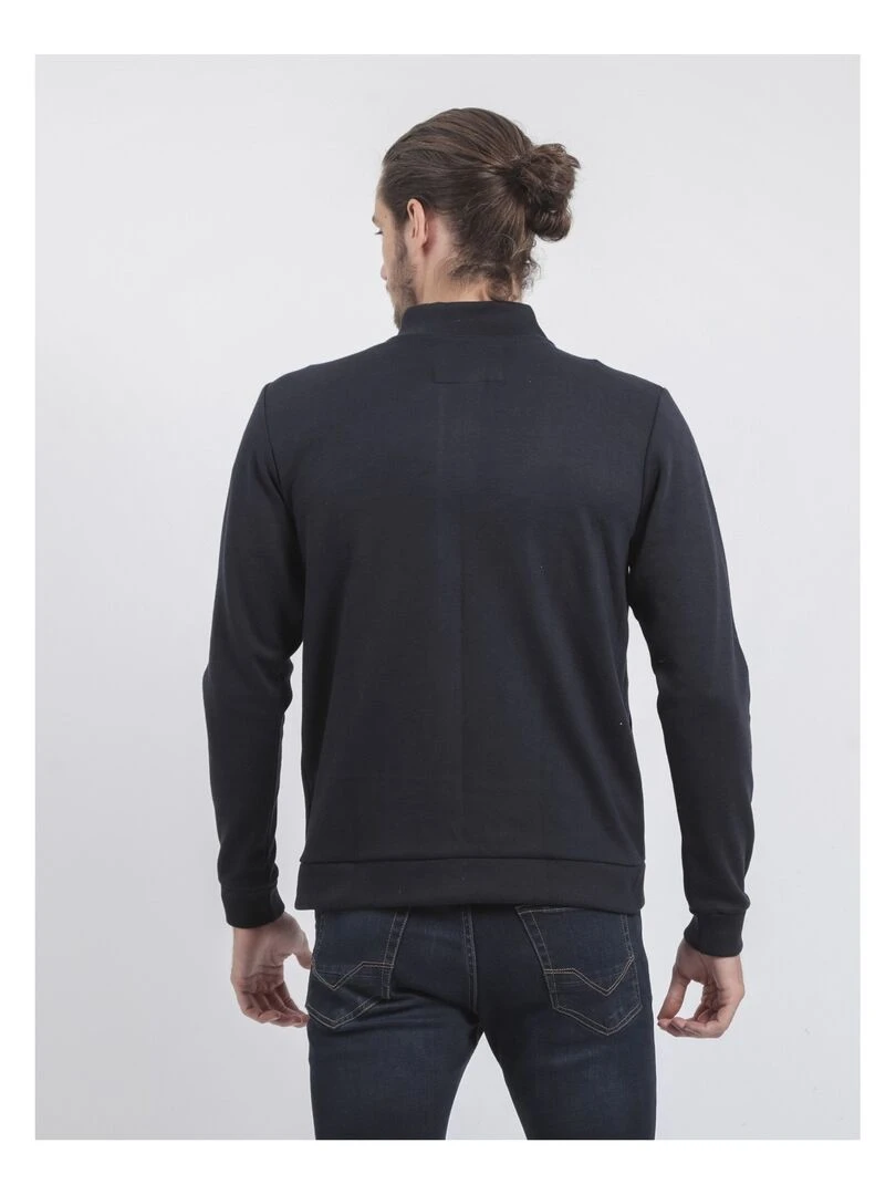 Gilet zippé col montant WITS Bleu marine