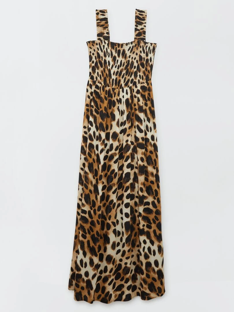 Robe longue en léopard 'JDY' Léopard