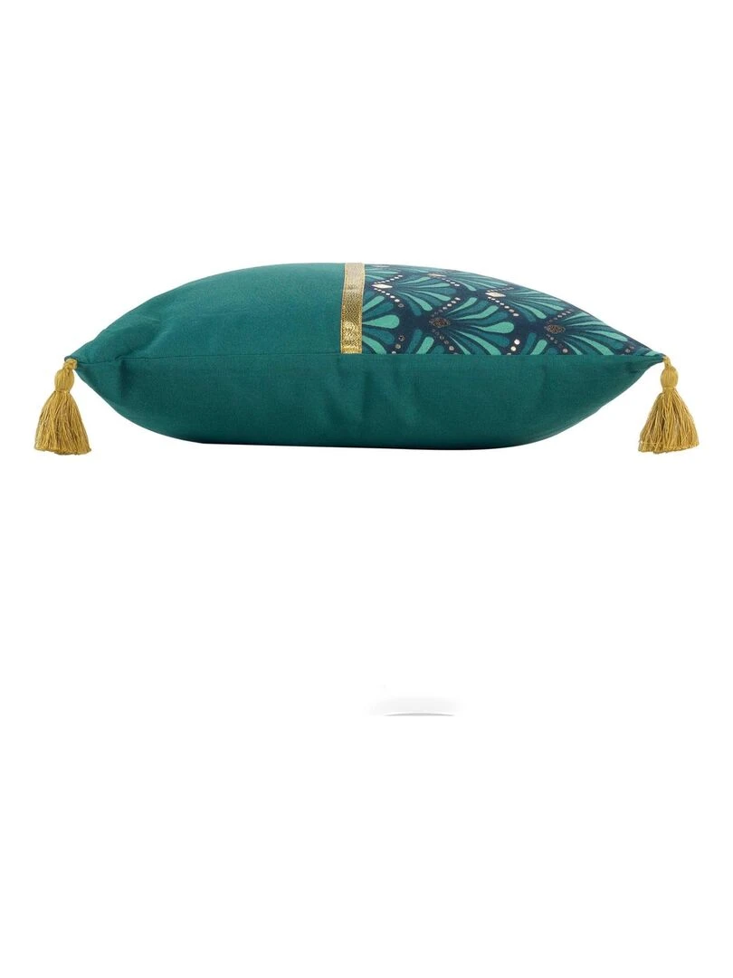 Coussin style art déco Bleu