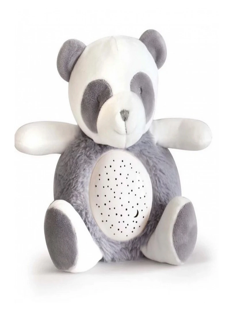 Peluche veilleuse musicale Panda (20 cm) Gris