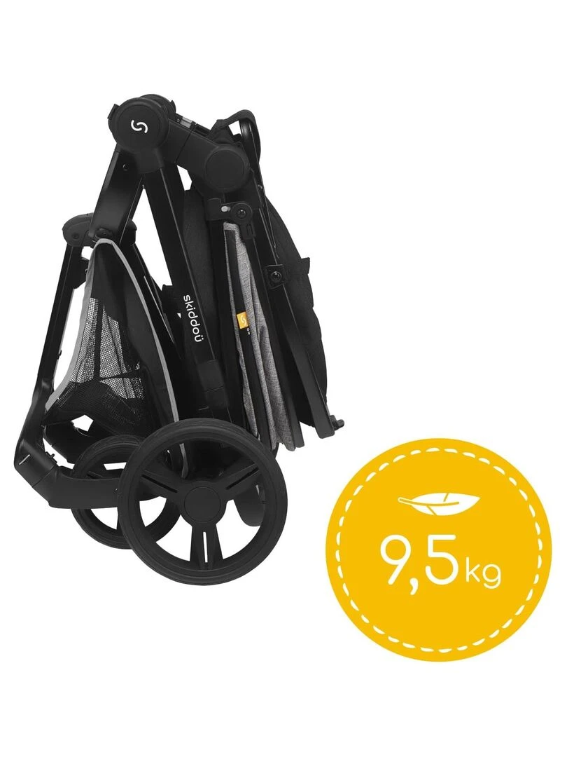 Poussette 2 en 1 "Nasjö" gris   Gris