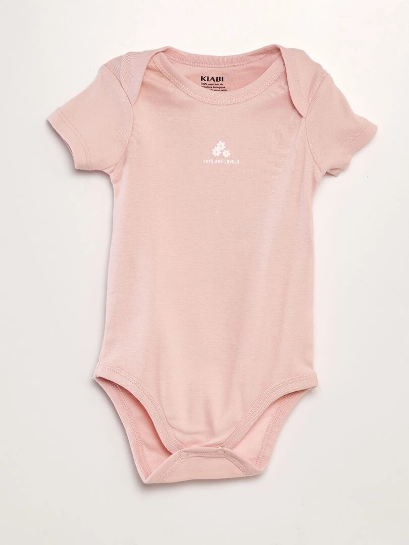 Lot de 3 bodies   Rose