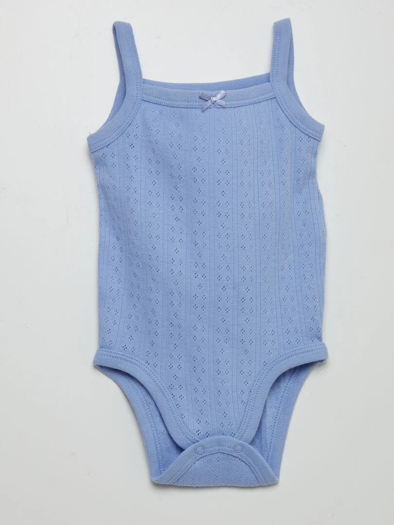 Lot de 3 bodys à bretelles Bleu