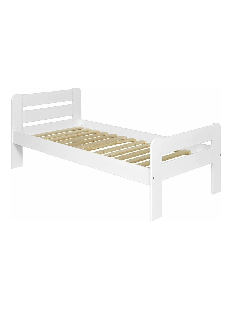Pack lit avec matelas Sundy AKITEN RETAIL Blanc Blanc