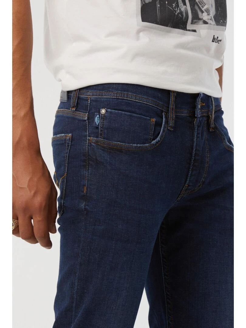 Lee Cooper   Jean coton slim LC128   Bleu foncé