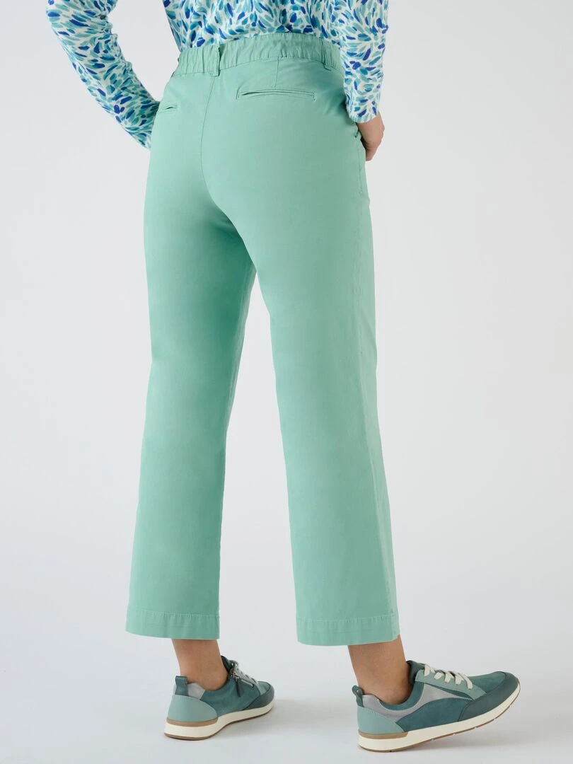 Pantalon 7/8ème poches cargo   Damart   Vert anis