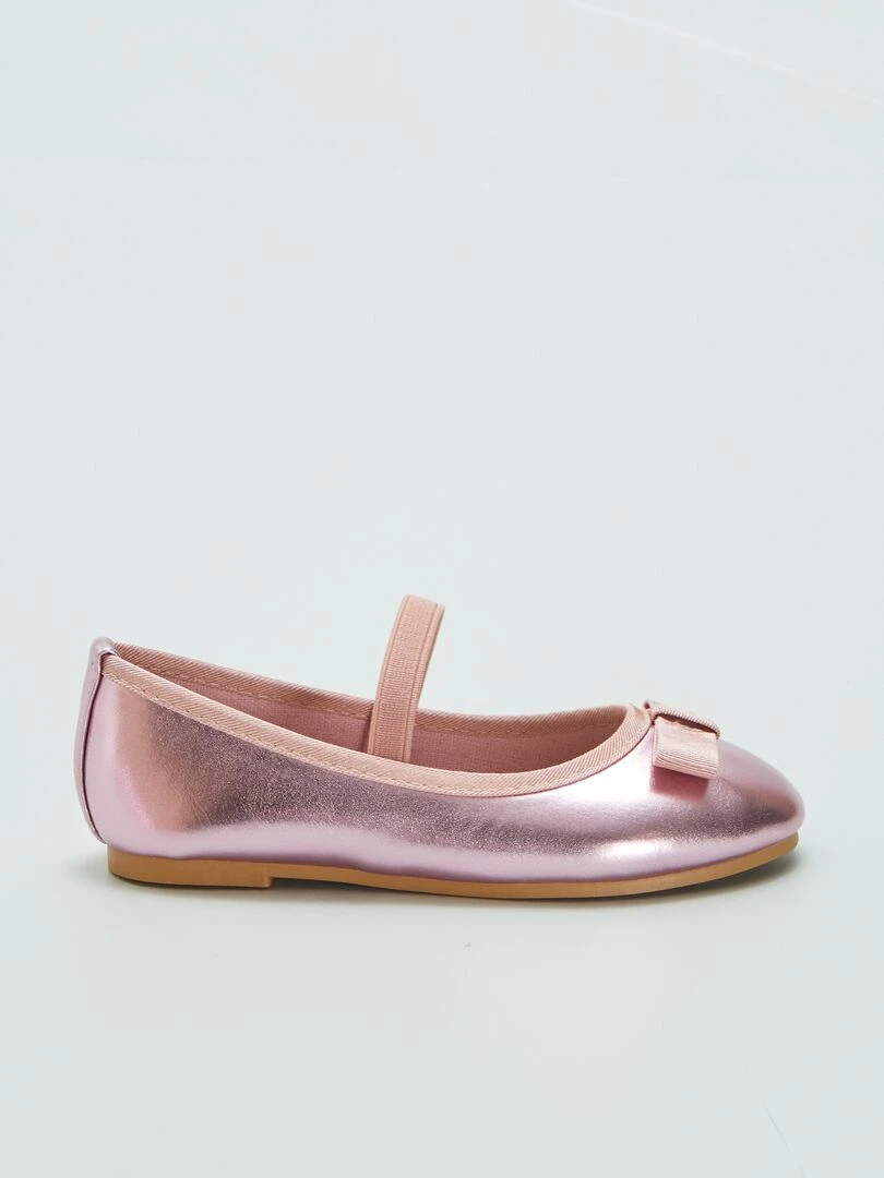 Ballerine avec mini talonette Rose