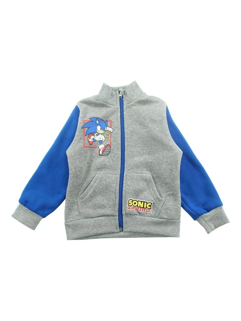 Sonic Ensemble Veste pantalon garçon Imprimé Sonic Bleu