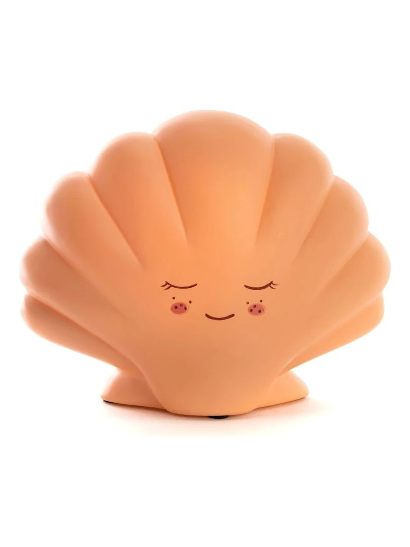 Veilleuse coquillage (19 cm) Orange corail
