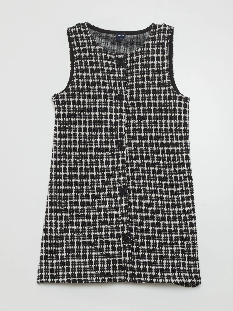 Robe en tweed Noir