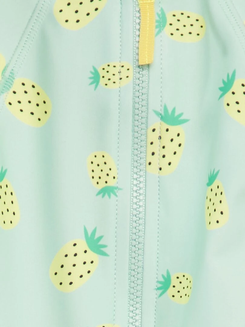 Combinaison de bain imprimé ananas Vert