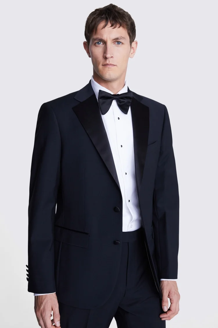 Ted Baker Tailored Fit Black Notch Lapel Tuxedo Jacket    Buy Online at Moss