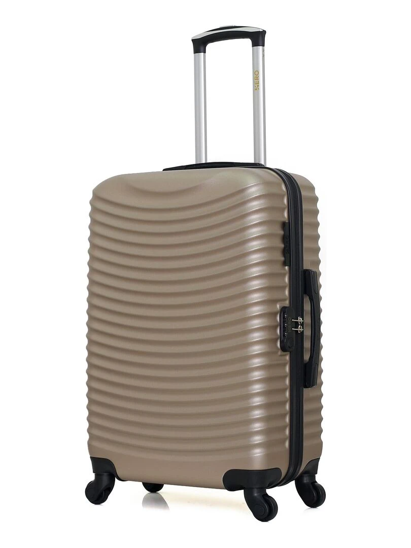 HERO VALISE WEEKEND ABS ETNA 65 CM 4 ROUES Beige