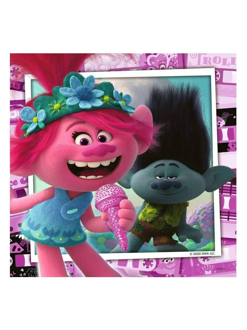 Puzzle 3 x 49 pièces Les trolls : Tournée mondiale   N/A